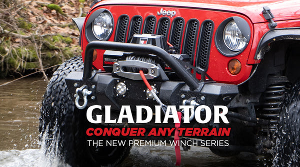 CONQUER ANY TERRAIN with the New Premium Winch Series from Warrior Winches!