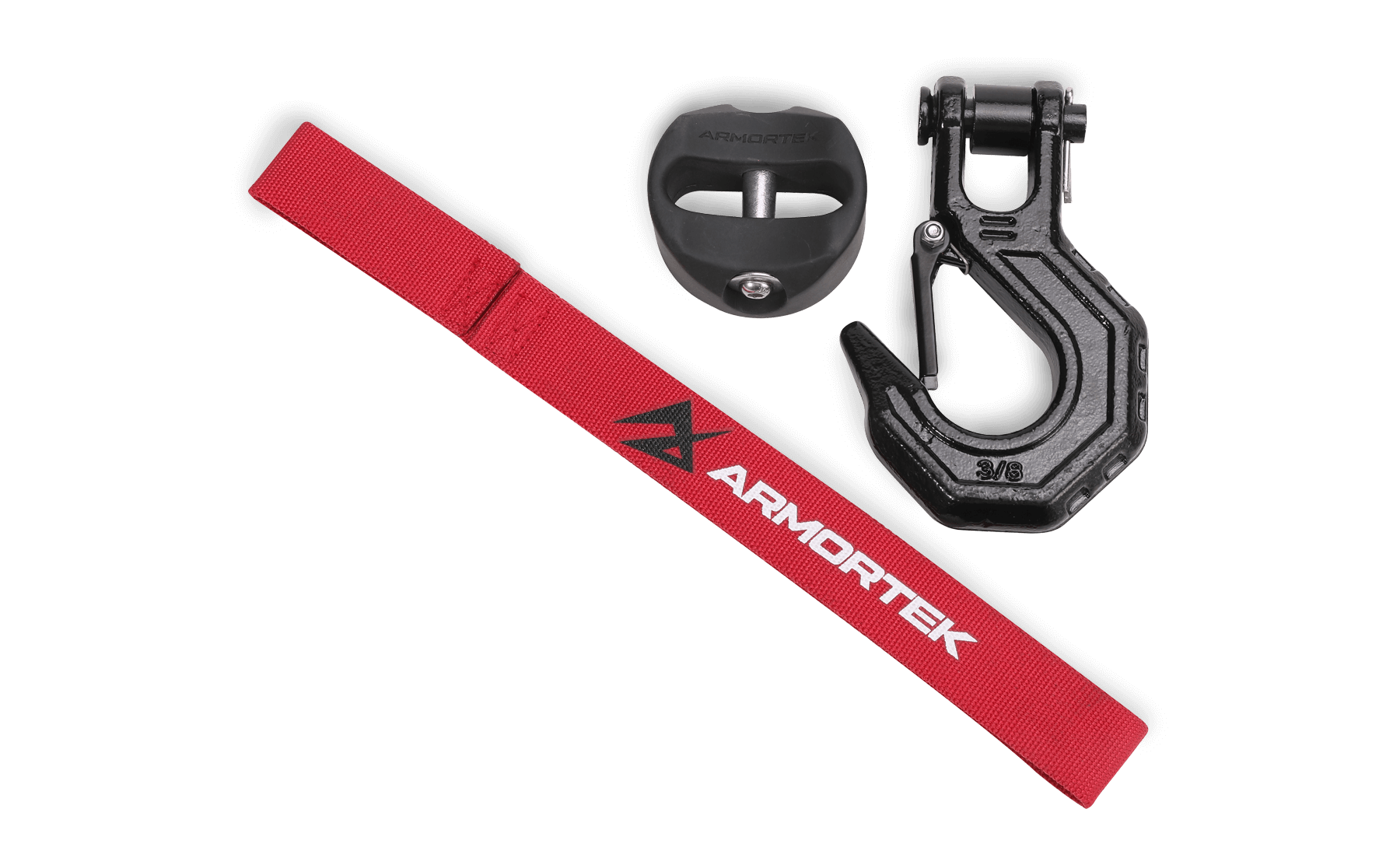 Armortek Black Hook Kit for 8 to 11mm Rope - MBL 10,000kg