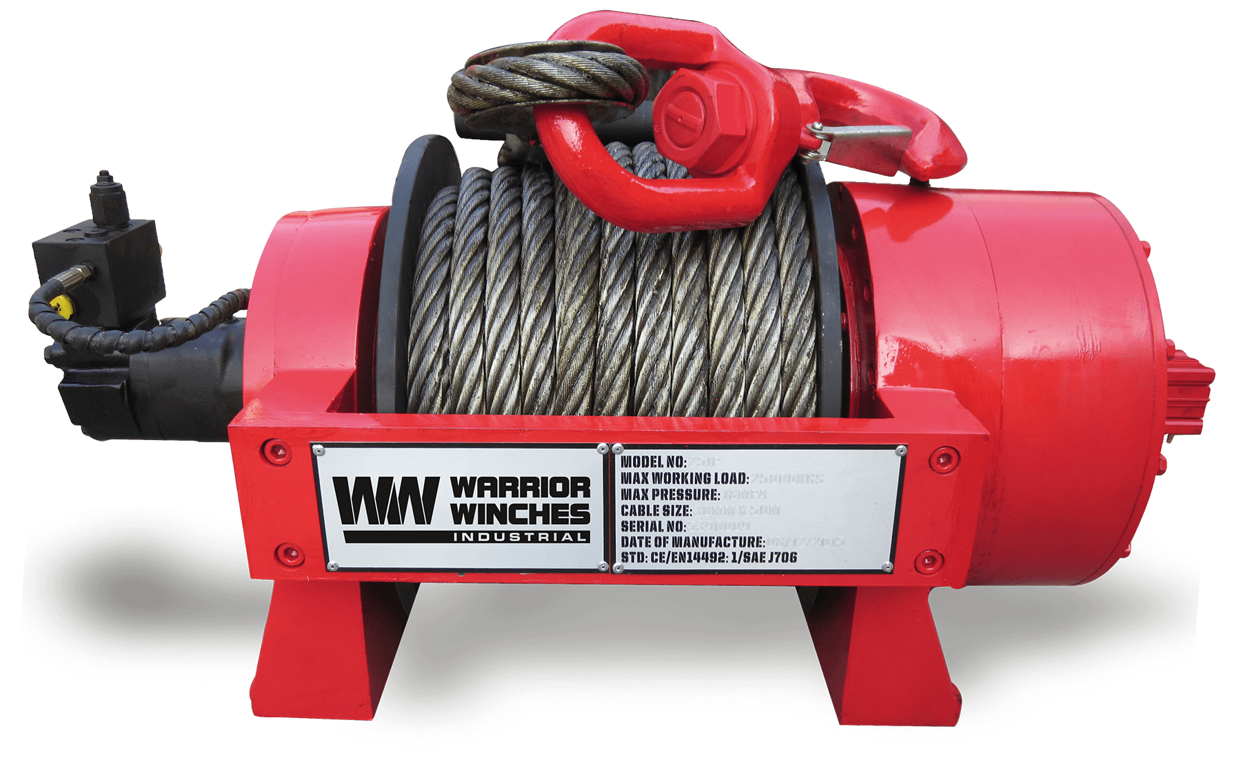 JP 25 Tonne Industrial Hydraulic Winch