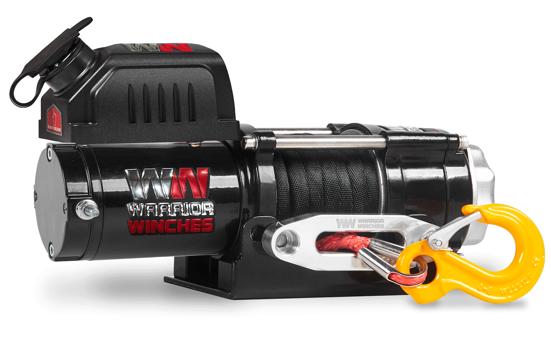 Warrior Ninja 2500lb Winch 12v Synthetic Rope | Warrior Winches