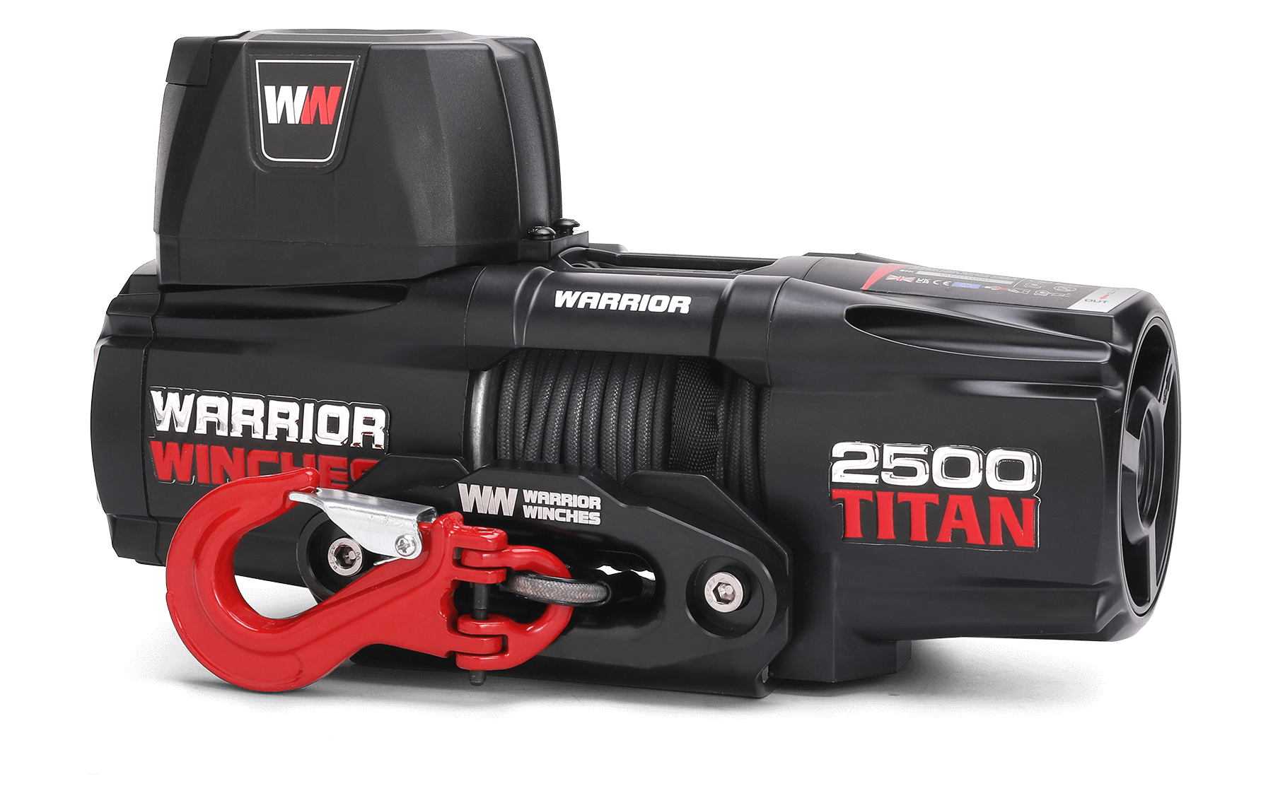 Titan 2500 Electric Winch - 12v Synthetic Rope
