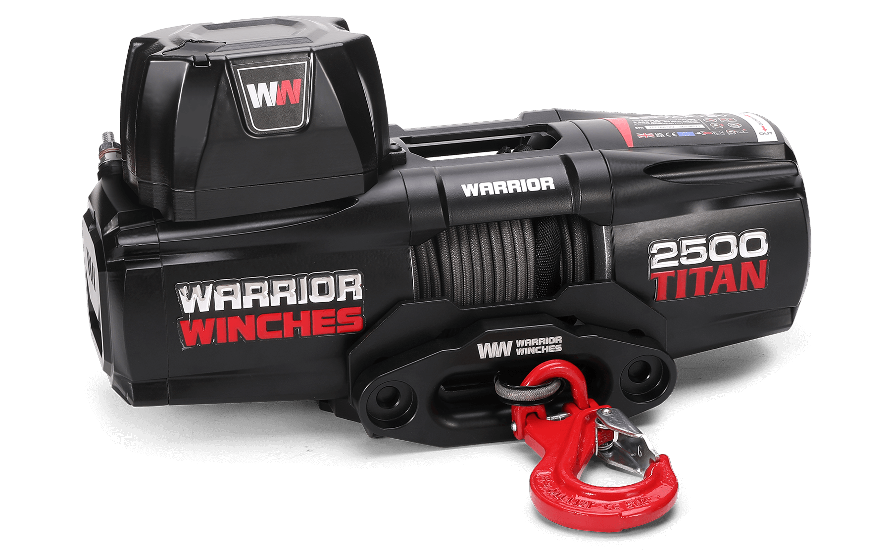 Titan 2500 Electric Winch - 12v Synthetic Rope
