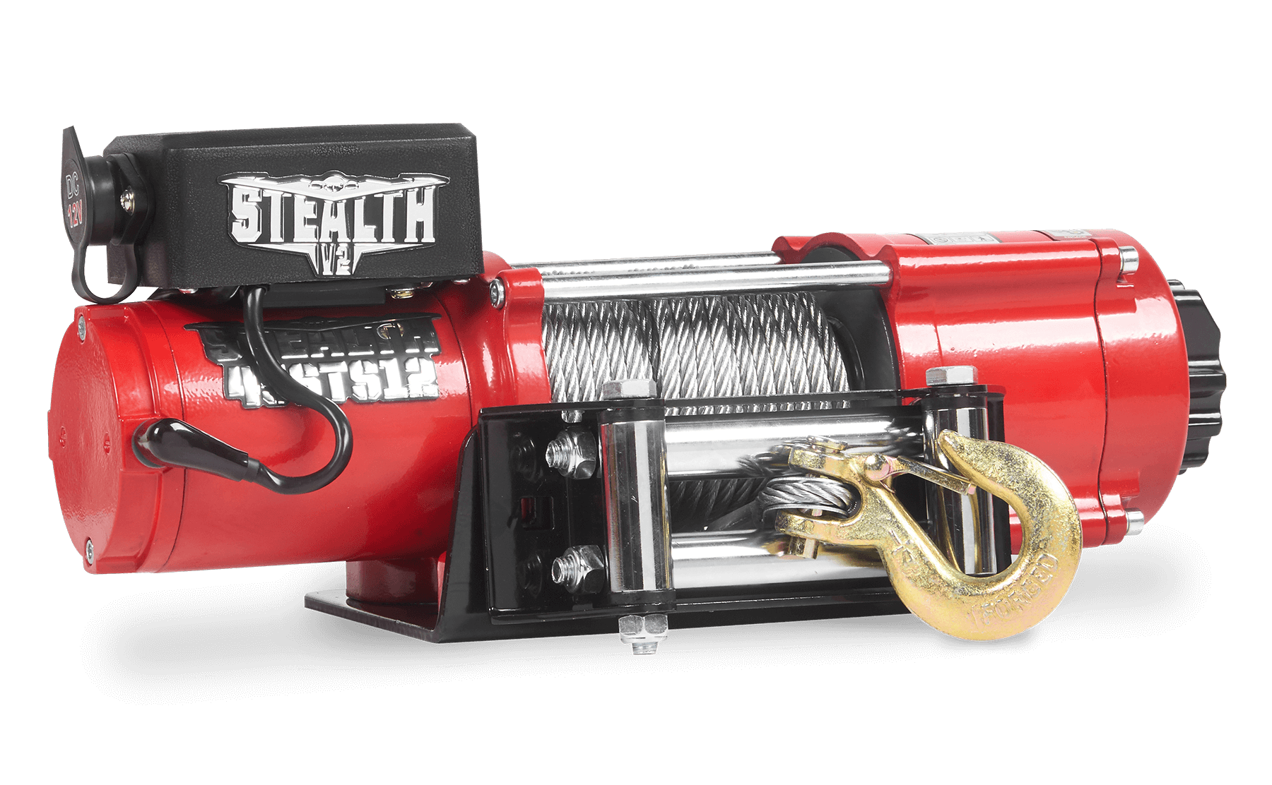 Stealth 4500lb Winch - 12v Steel Rope