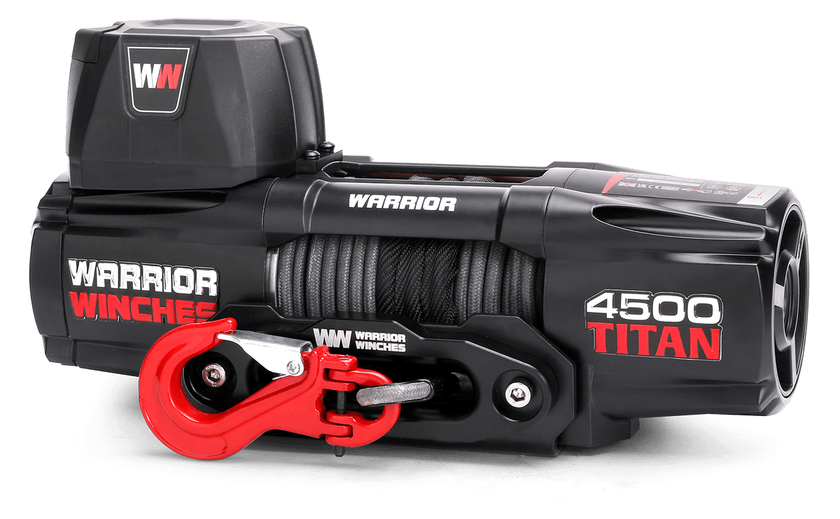 Titan 4500 Electric Winch - 12v Synthetic Rope