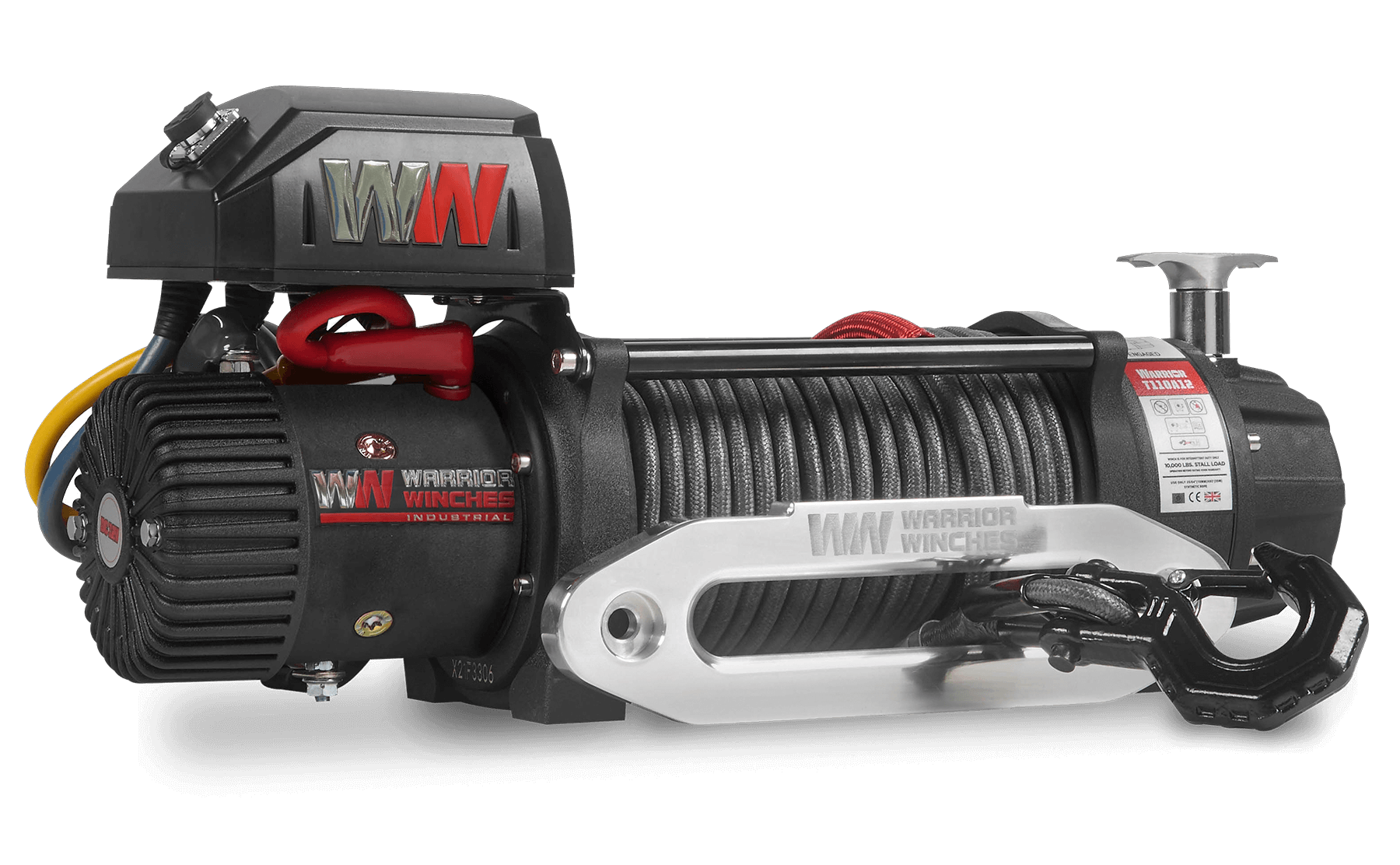 T1000 14500lb Electric Winch - 24v Synthetic Rope