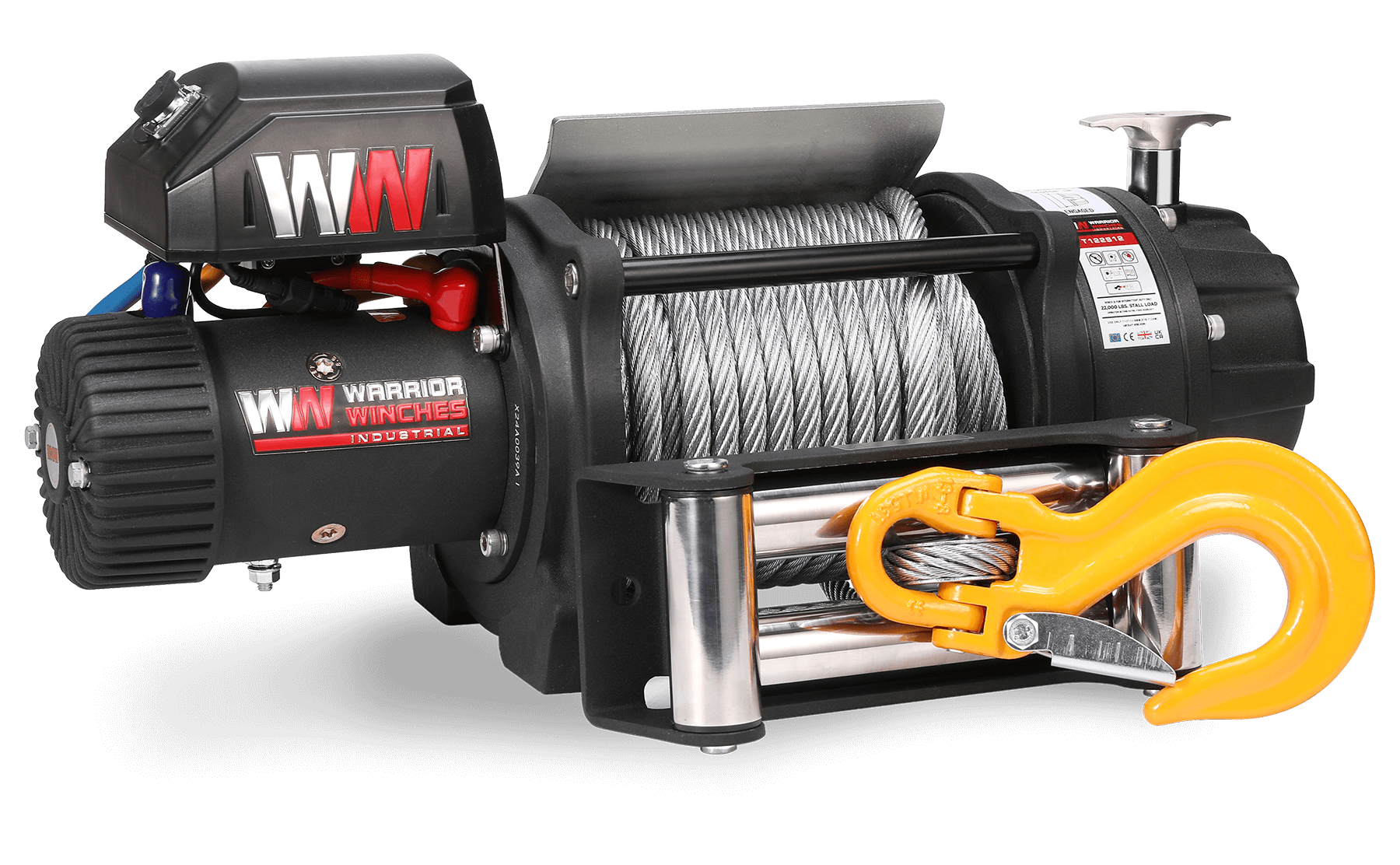 T1000 22000 Electric Winch - 12v Steel Rope