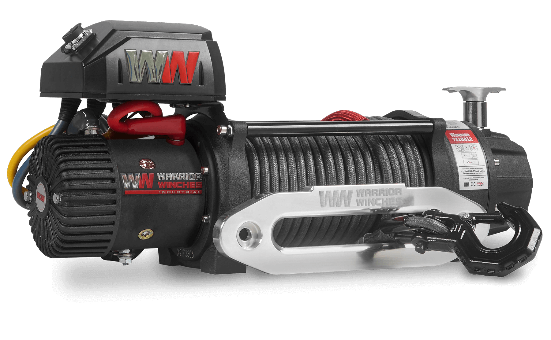 T1000 10000 Electric Winch - 12v Synthetic Rope