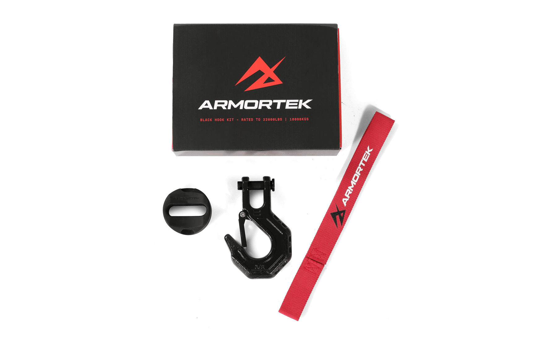 Armortek Black Hook Kit for 8 to 11mm Rope - MBL 10,000kg