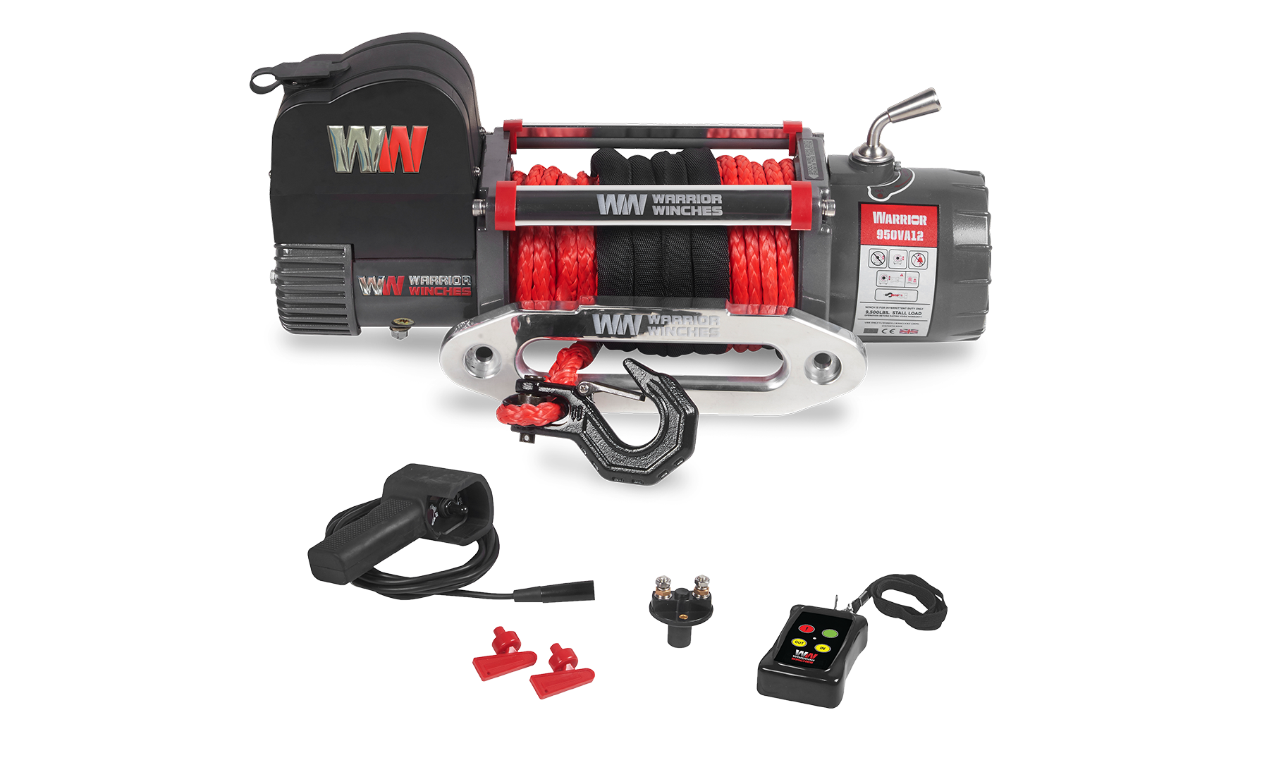 Samurai 8000 Electric Winch - 12v Synthetic Rope