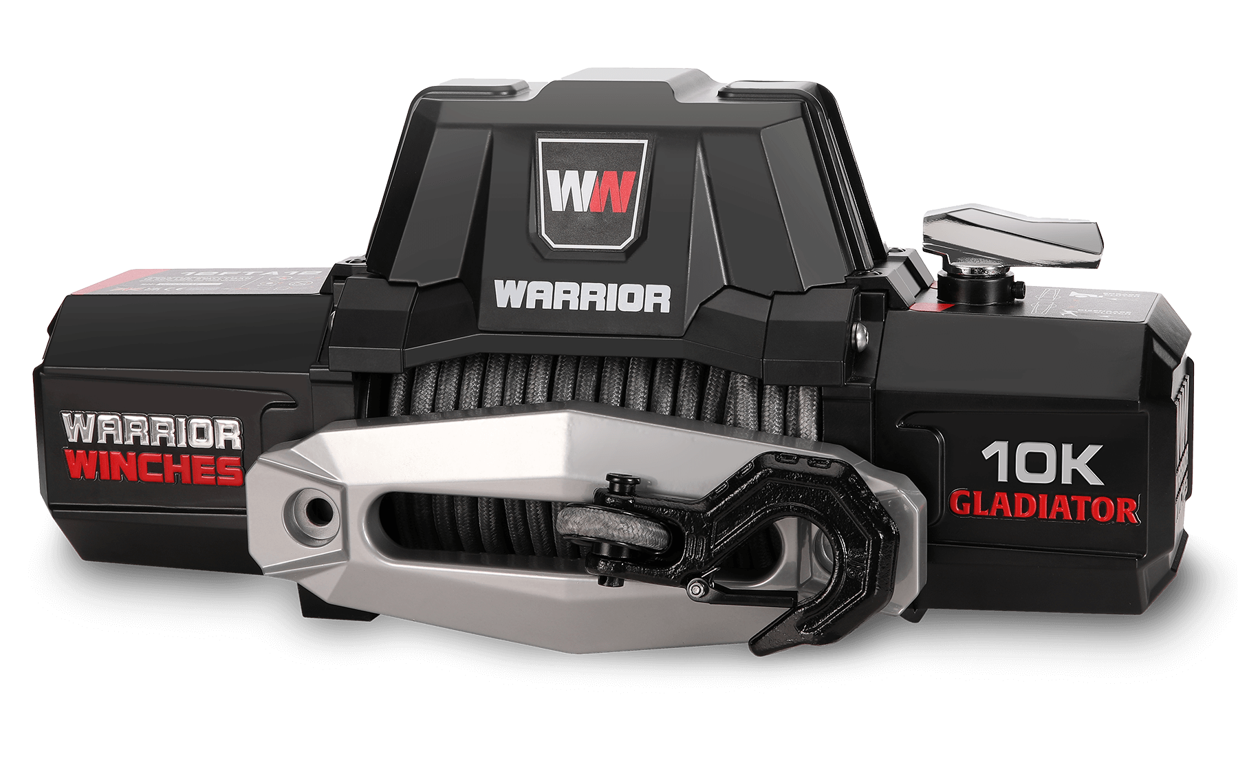 Gladiator F-Type 10000 Electric Winch - 12v Synthetic Rope