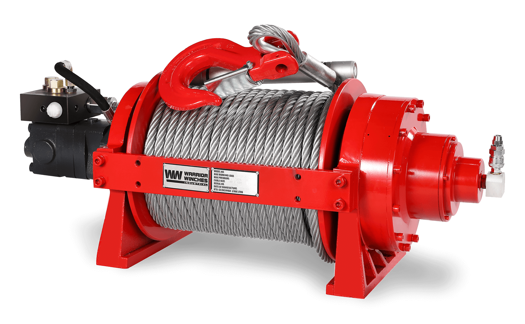 JR 10 Tonne Industrial Hydraulic Winch