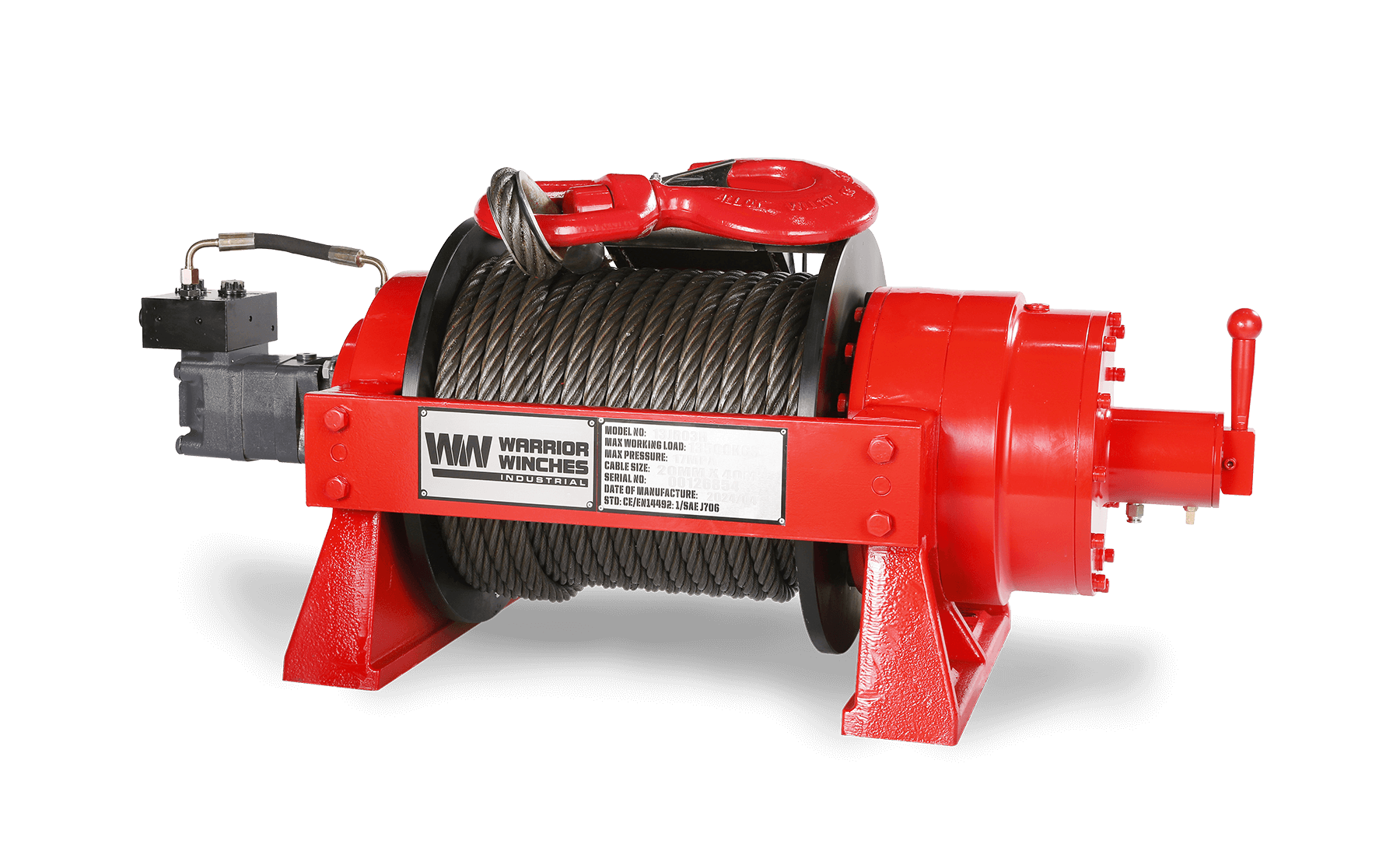 JR 13 Tonne Industrial Hydraulic Winch