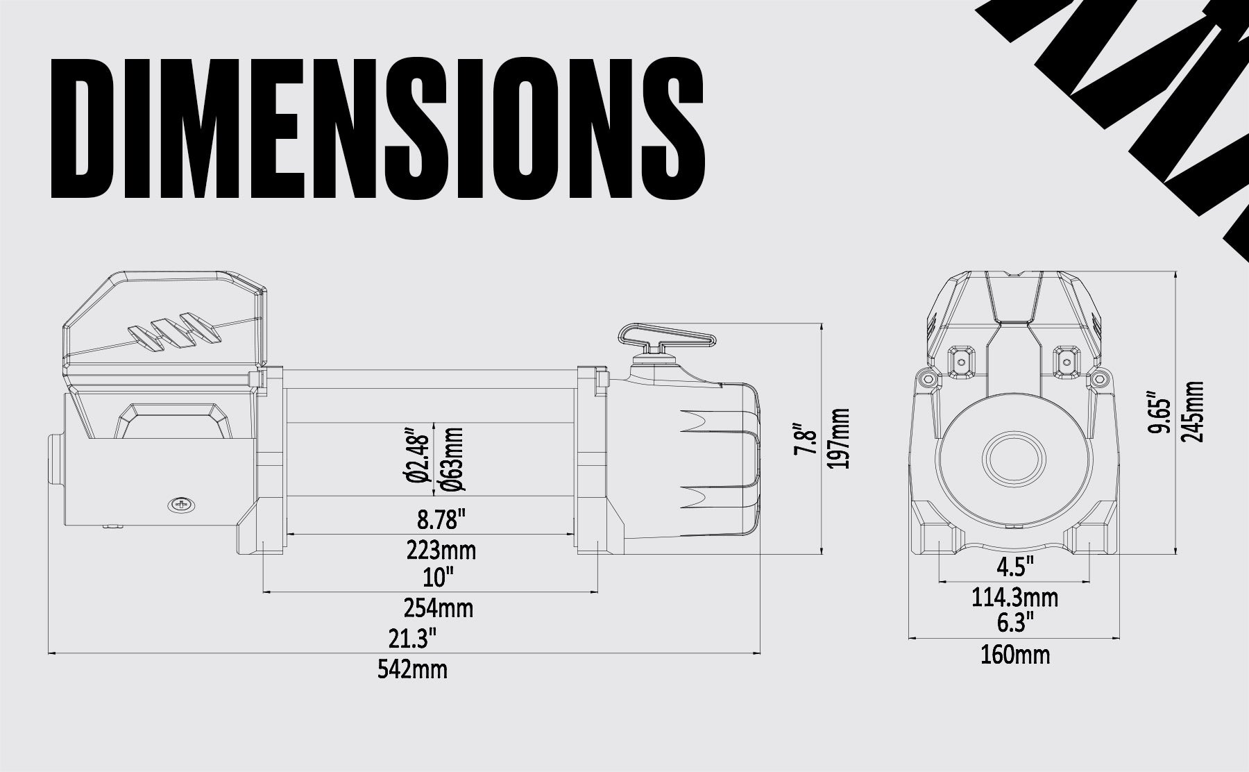 Stealth 13500lb Winch