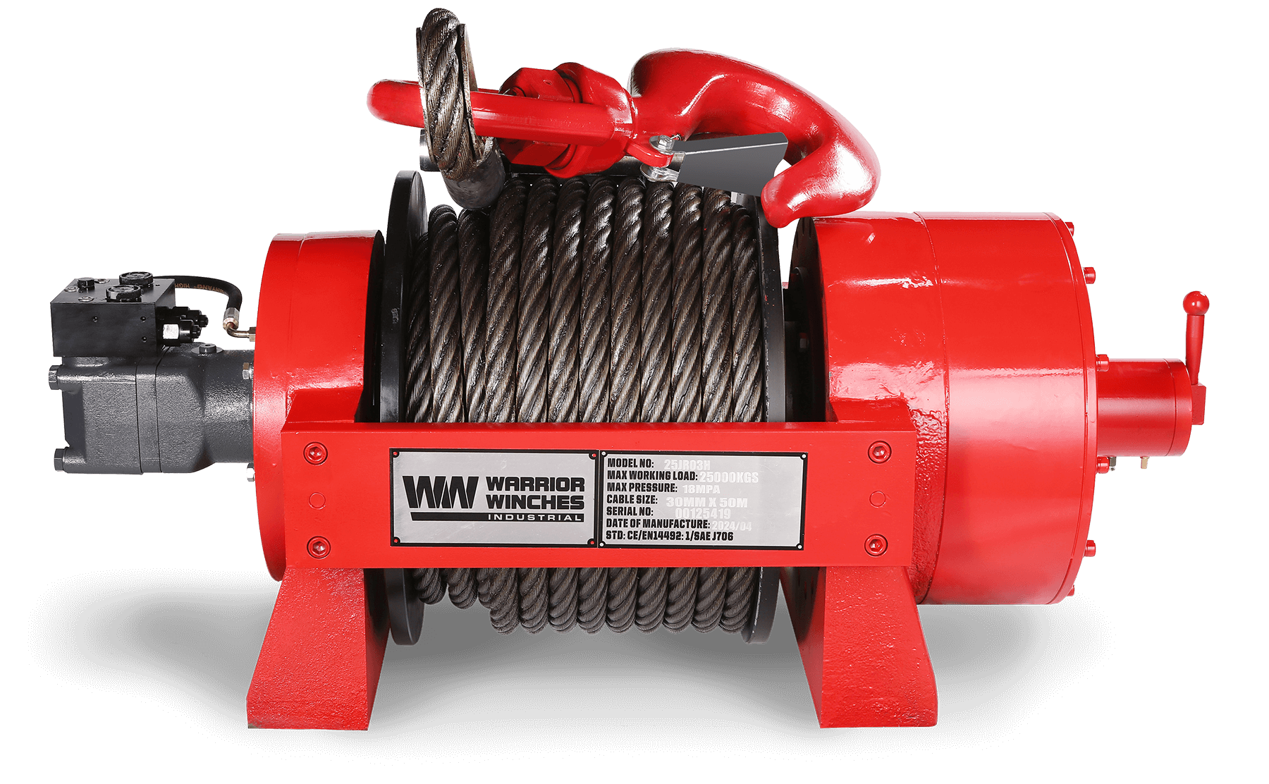 JR 25 Tonne Industrial Hydraulic Winch