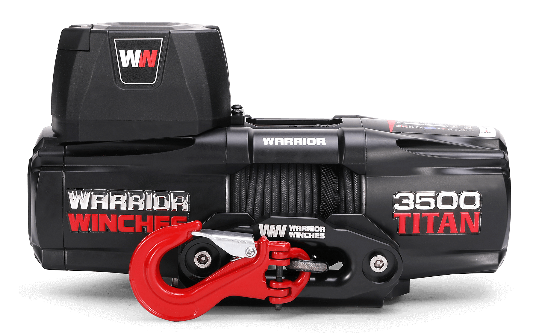 Titan 3500 Electric Winch - 12v Synthetic Rope