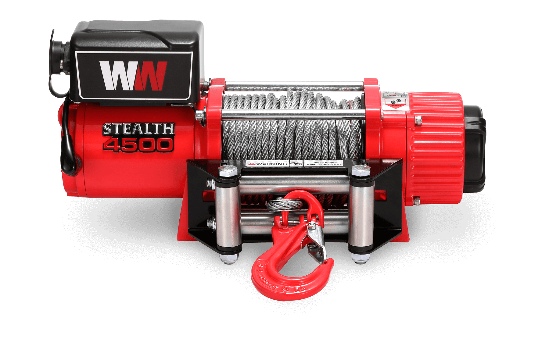 Stealth 4500lb Winch - 12v Steel Rope