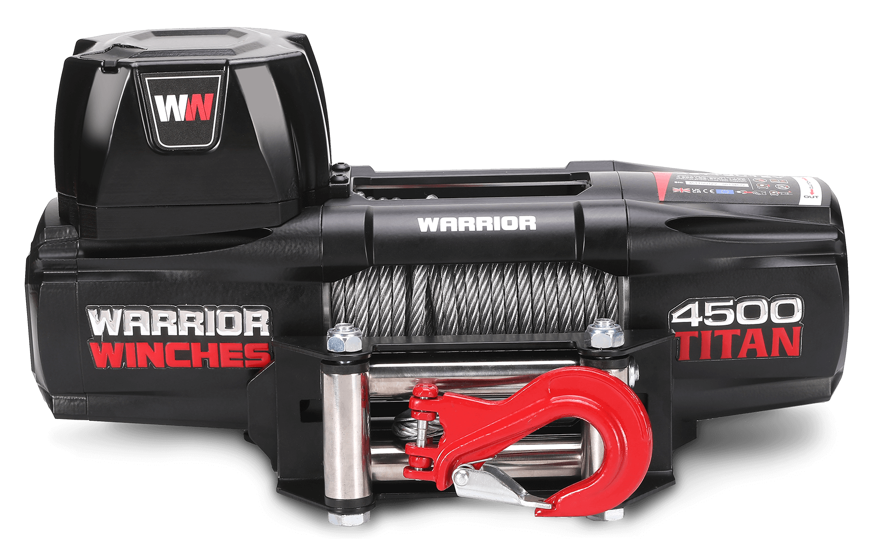 Titan 4500 Electric Winch - 12v Steel Rope