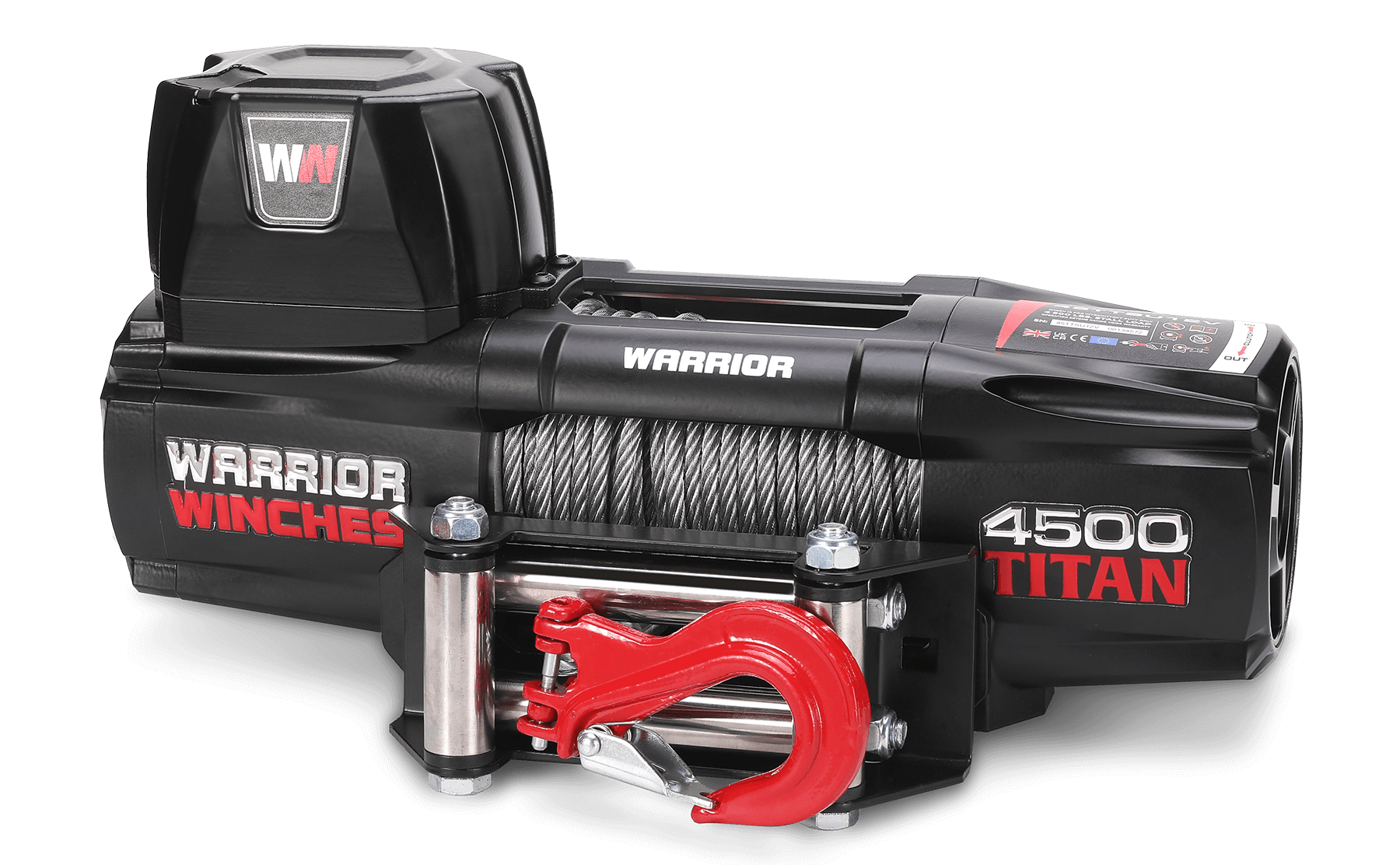 Titan 4500 Electric Winch - 12v Steel Rope