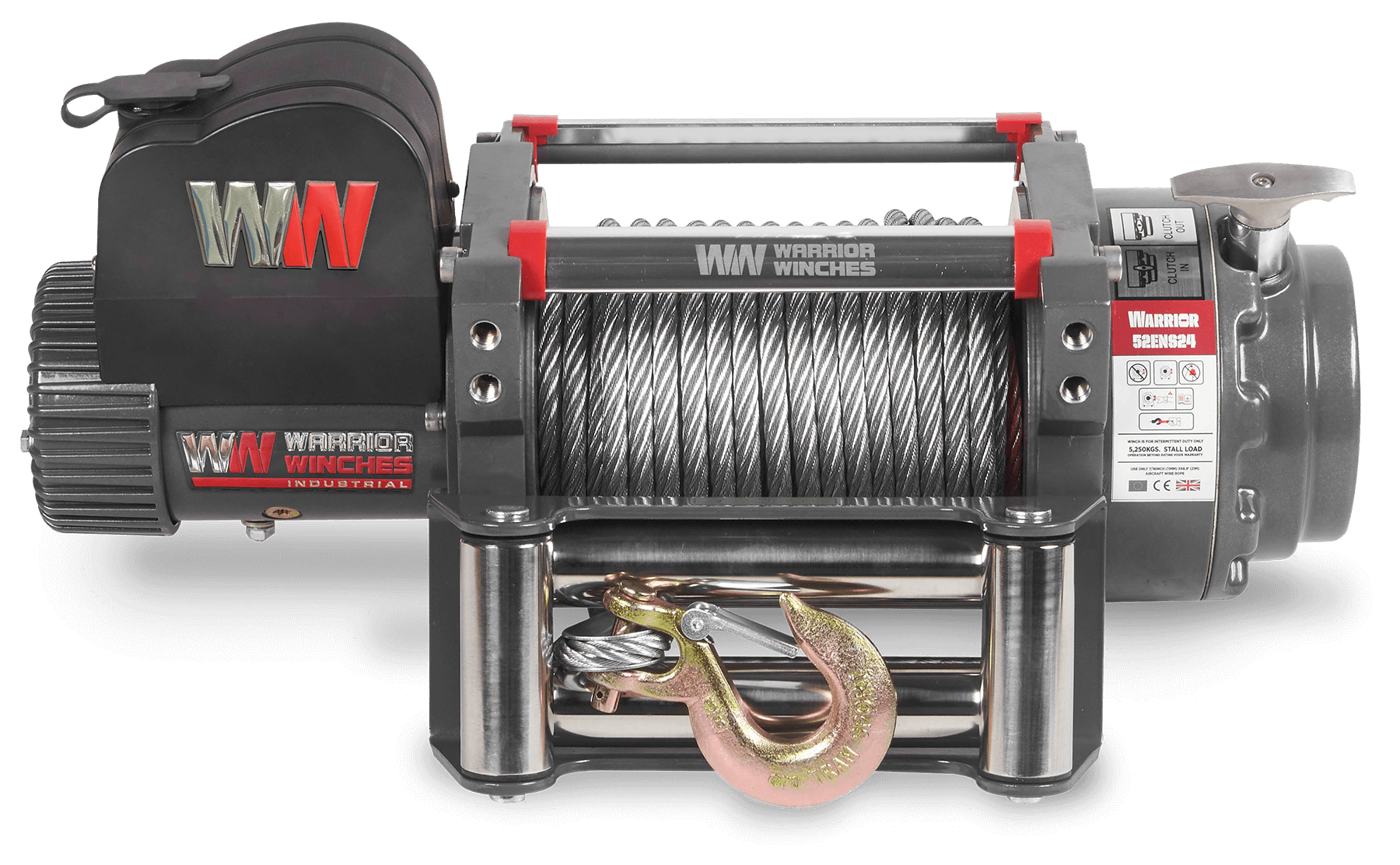 5250EN Electric Winch - 24v Steel Rope