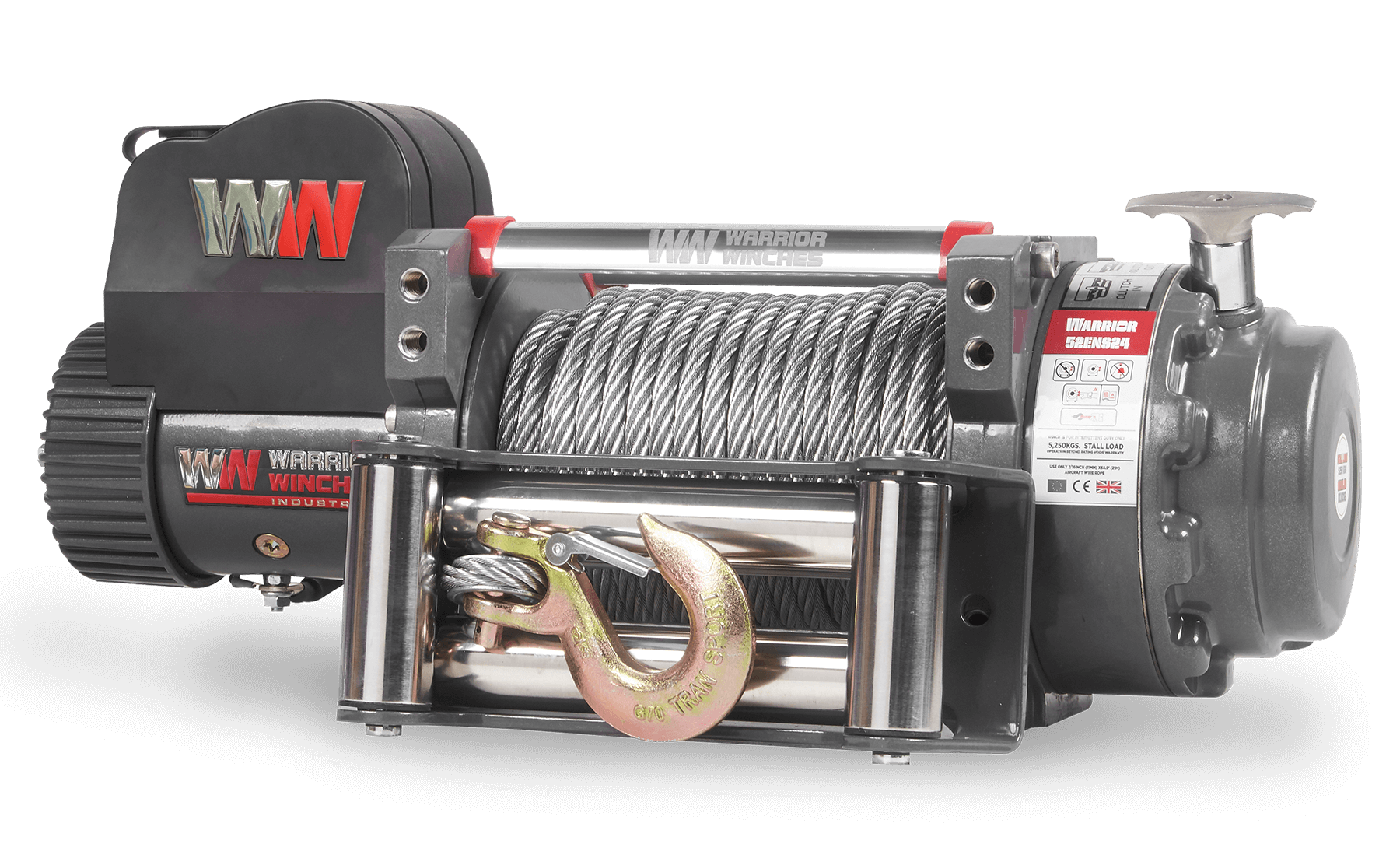5250EN Electric Winch - 24v Steel Rope