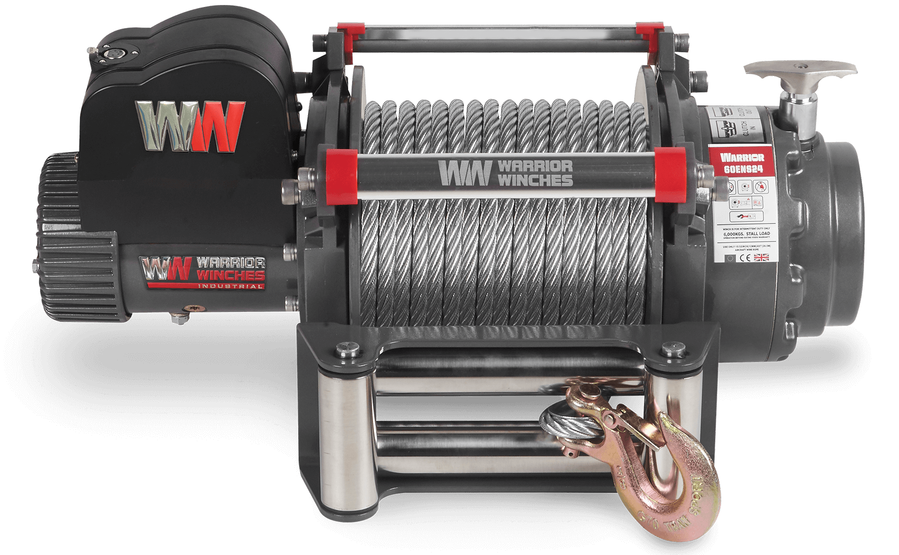 6000EN Electric Winch - 24v Steel Rope