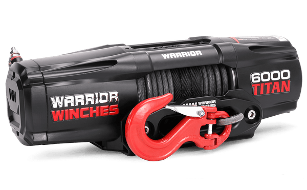 Titan 6,000lb 12v Electric Winch - Synthetic Rope