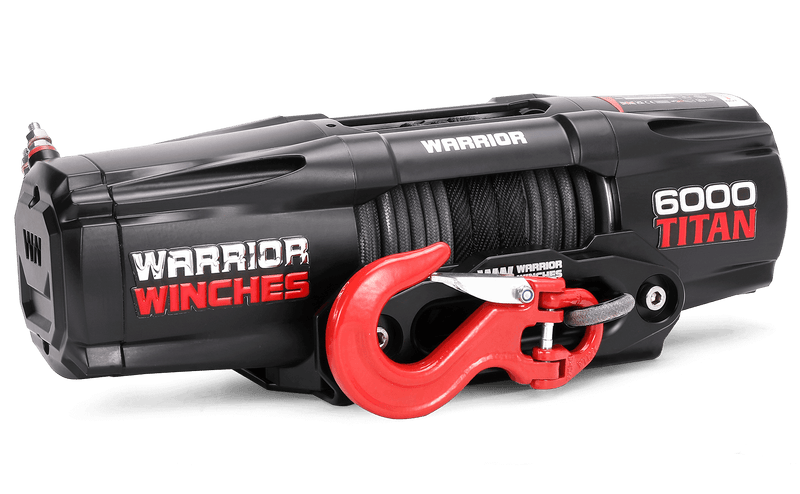 Titan 6,000lb 12v Electric Winch - Synthetic Rope