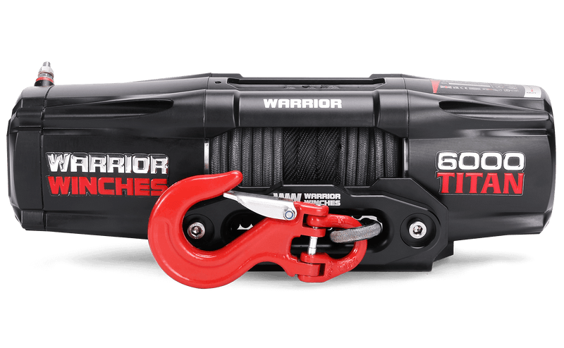 Titan 6,000lb 12v Electric Winch - Synthetic Rope