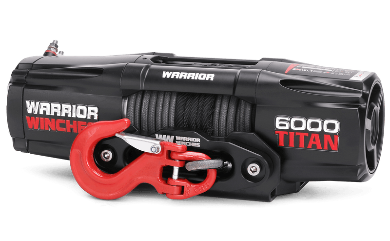 Titan 6,000lb 12v Electric Winch - Synthetic Rope