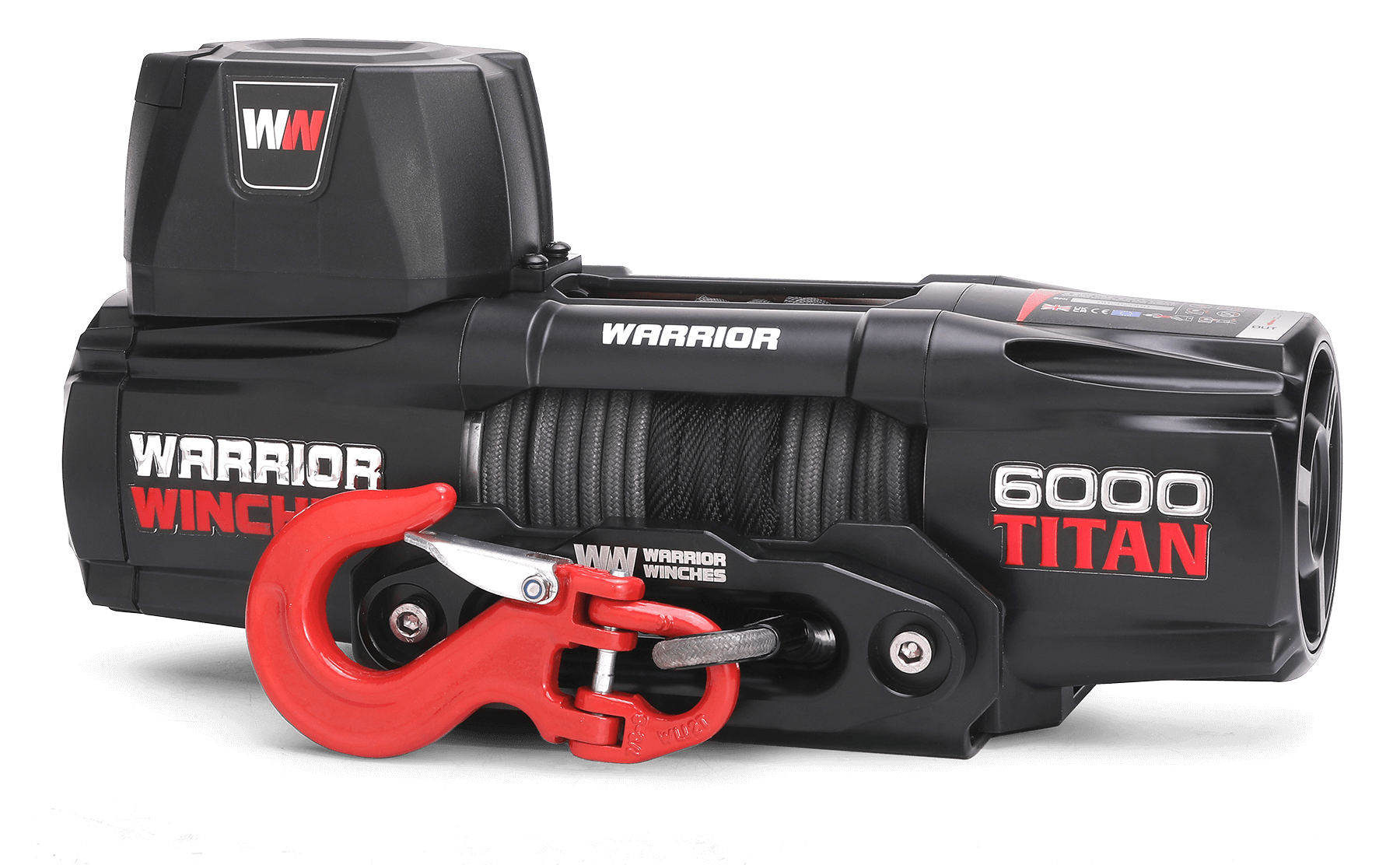 Titan 6000lb Electric Winch - 12v Synthetic Rope