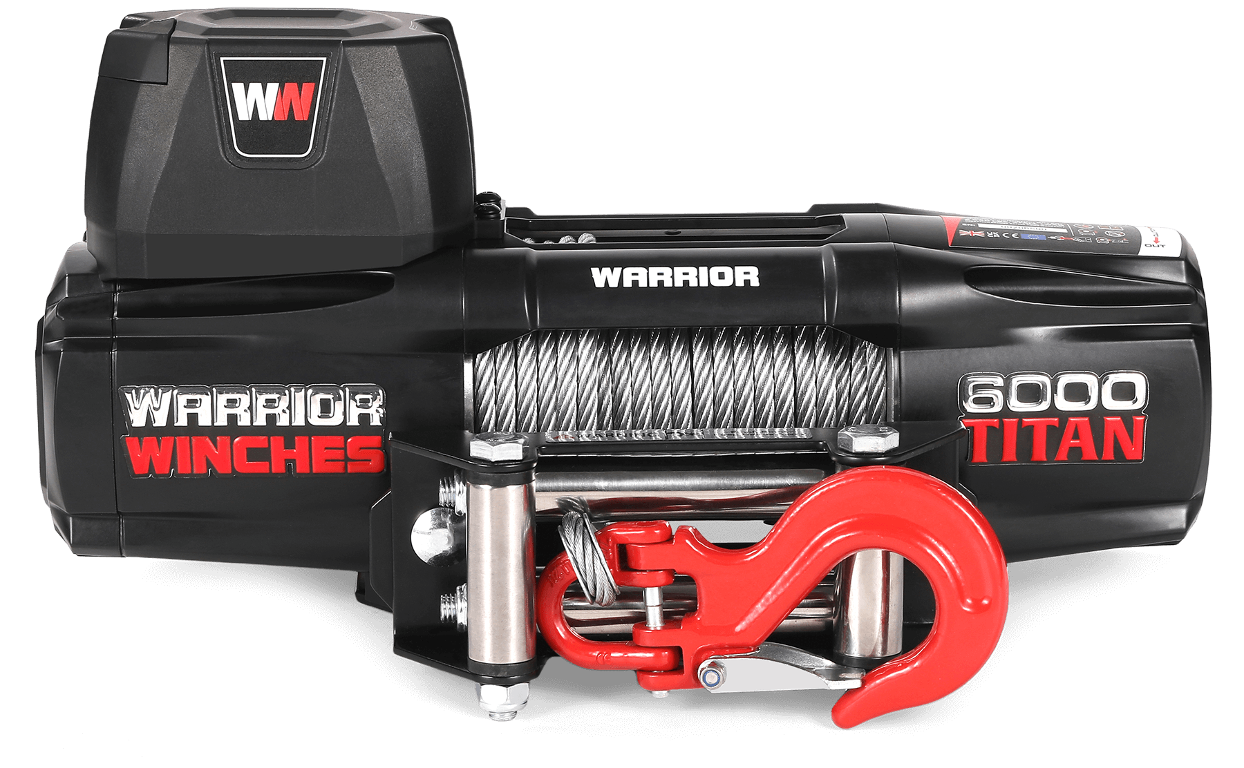 Titan 6000lb Electric Winch - 12v Steel Rope