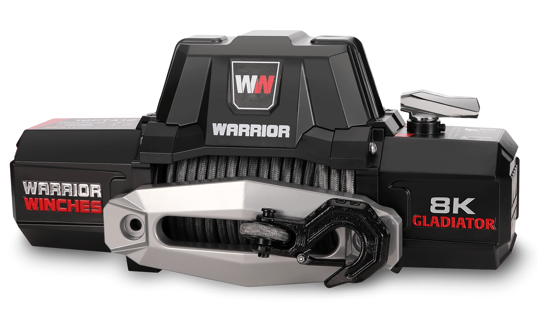 Gladiator F-Type 8000 Electric Winch - 12v Synthetic Rope
