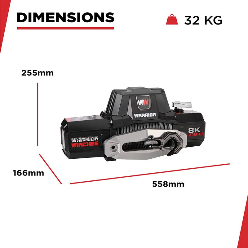 Gladiator F-Type 8000 Electric Winch