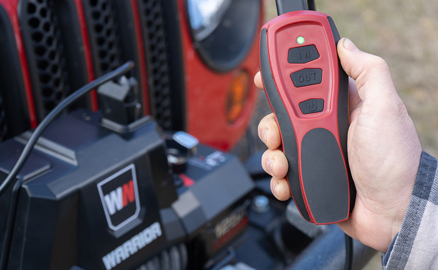 Gladiator F-Type 12500 Electric Winch - 12v Synthetic Rope