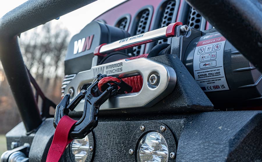 Samurai 12000 Electric Winch - 12v Synthetic Rope