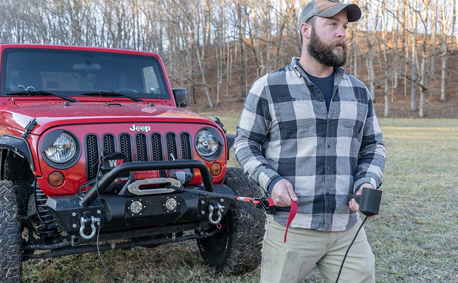 Samurai 9500 Electric Winch - 12v Synthetic Rope