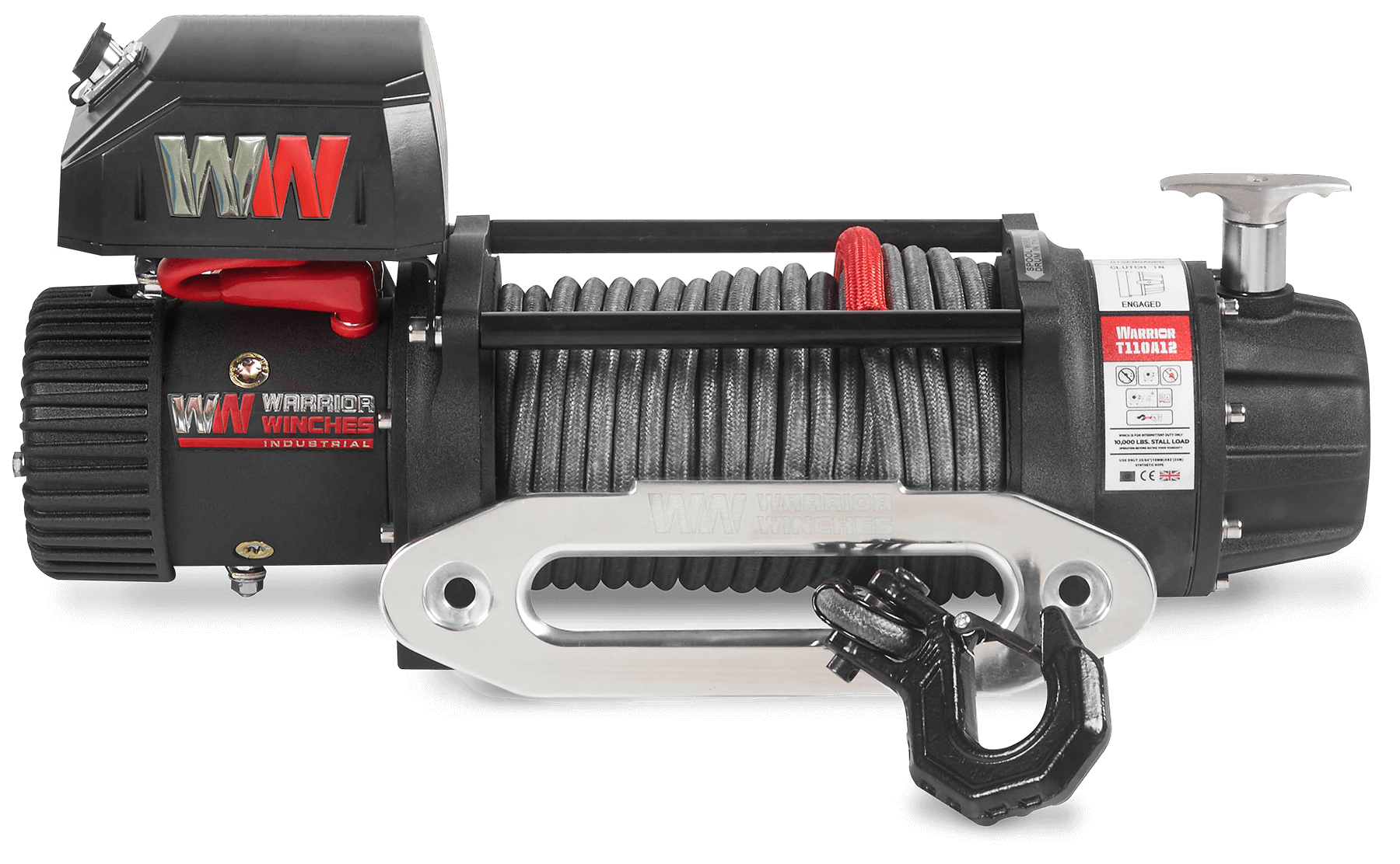 T1000 14500 Electric Winch - 24v Synthetic Rope