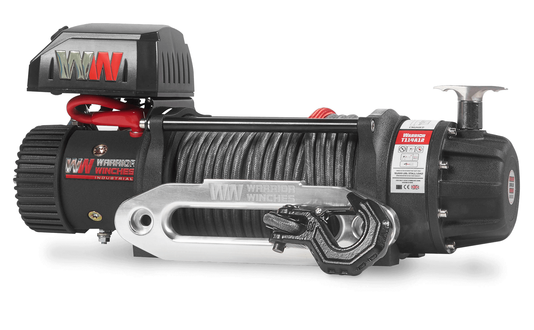 T1000 14500 Electric Winch - 12v Synthetic Rope