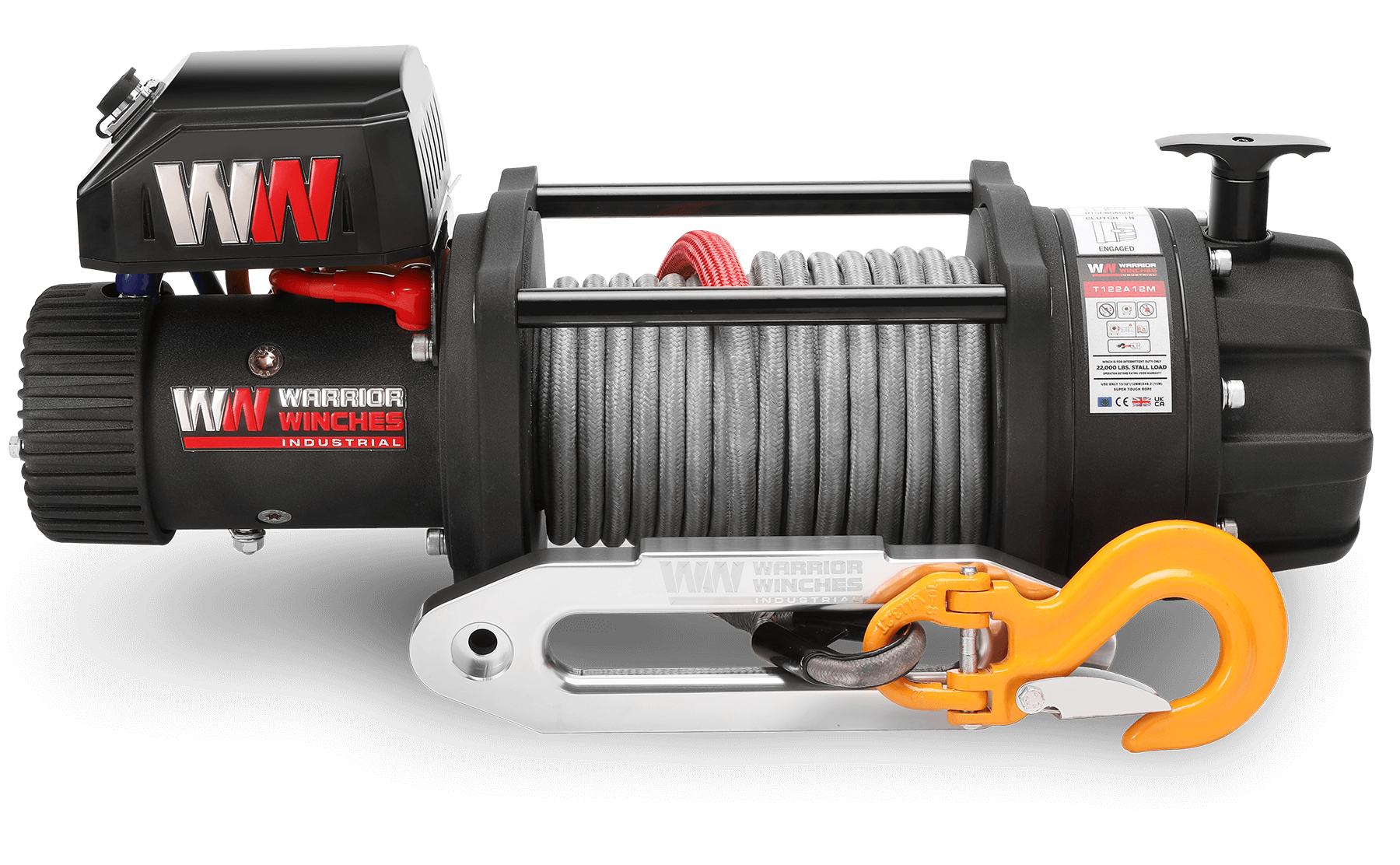 T1000 22000 Electric Winch - 24v Synthetic Rope