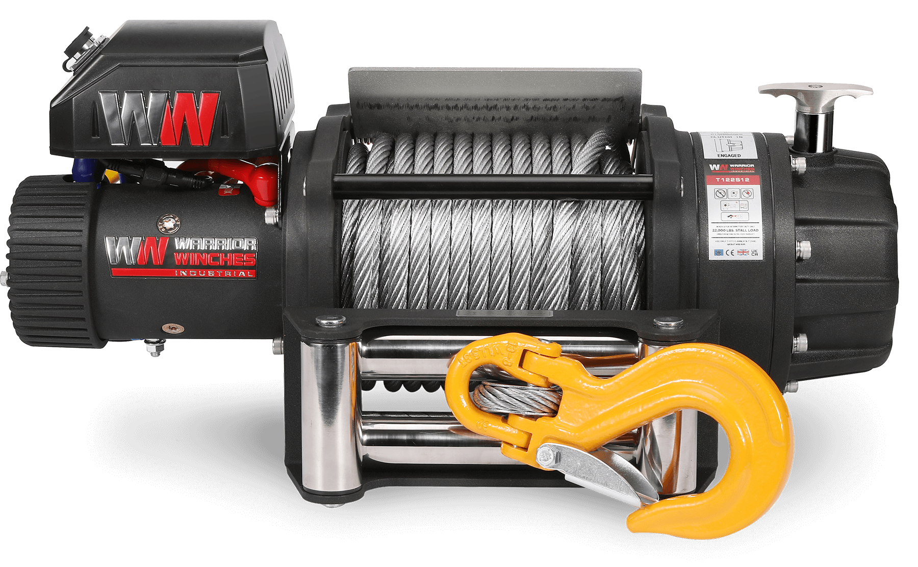 T1000 22000 Electric Winch - 24v Steel Rope