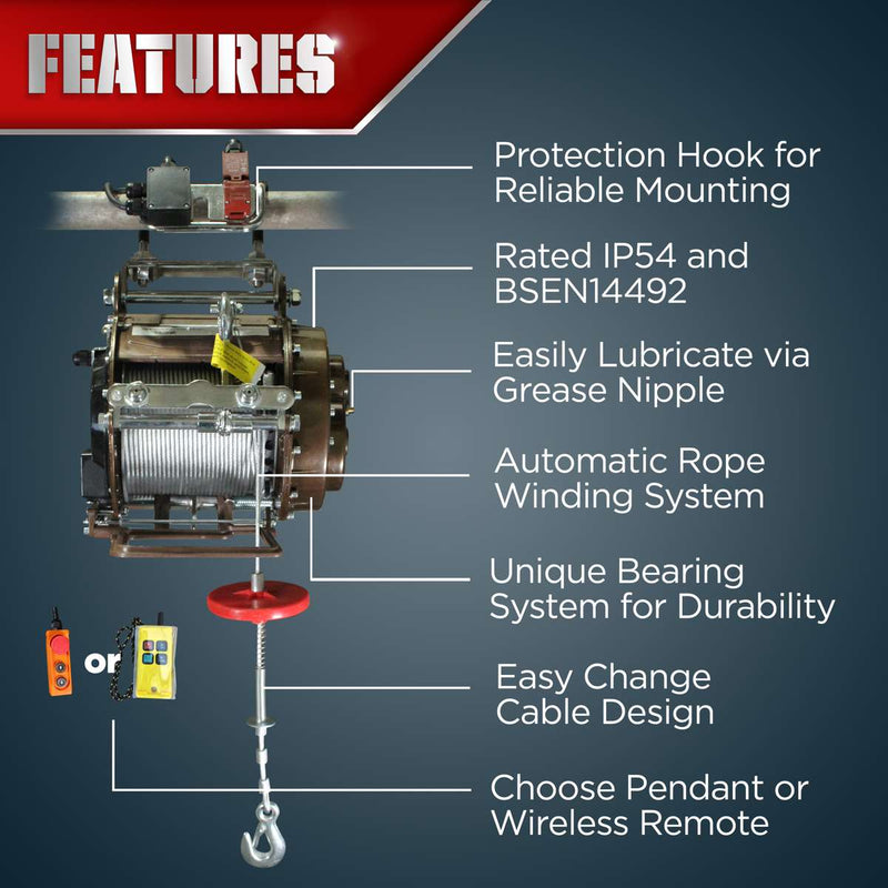 Warrior 500kg Scaffold Hoist