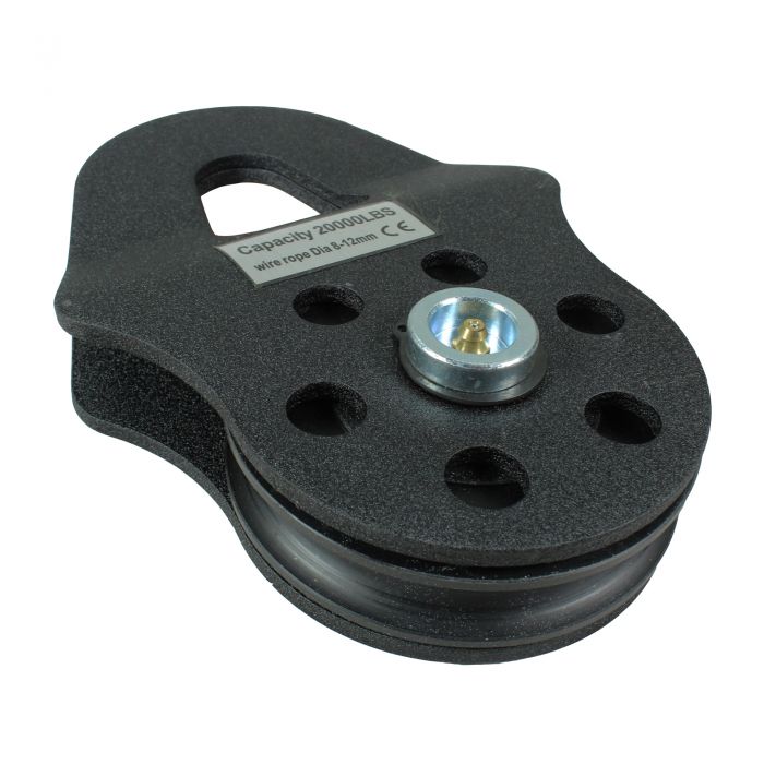 Warrior 20000lb Pulley Block for Synthetic Ropes closed view